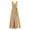 Gold formal dresses for women, variant on Formal Dresses for Women Sleeveless V-Neck Solid Summer Long Dresses with Belt High Slit Slim Cotton Beach Party Tank Maxi Dress Gold m Under $5
