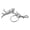 Silver, variant on Dinosaur Skeleton Keychain Fashionable Bag Charm for Trendy Accessory Lovers