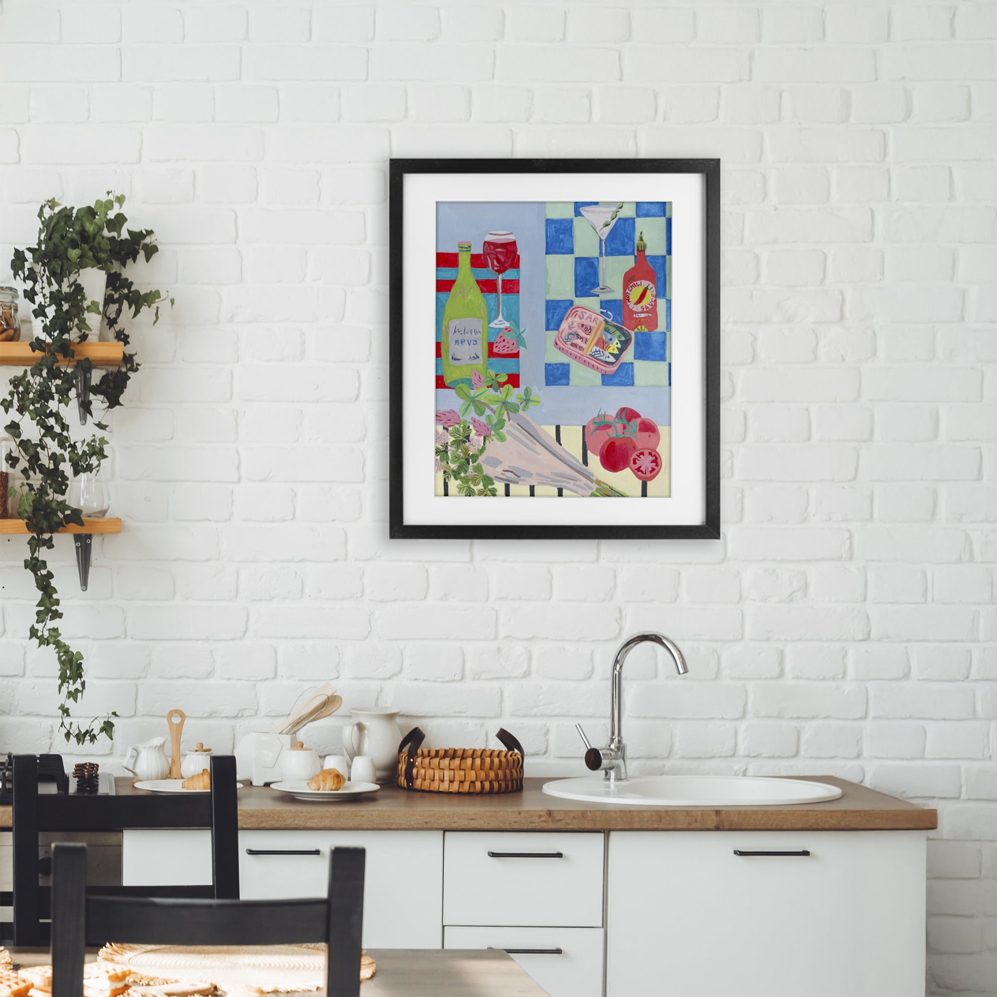 Stupell Industries Saucy Kitchen Secrets Black Framed Print Under Glass, design by Melissa Wang