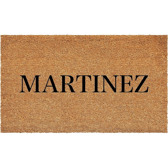 Calloway Mills 111421729 Bold Martinez Personalized Doormat 17" x 29"