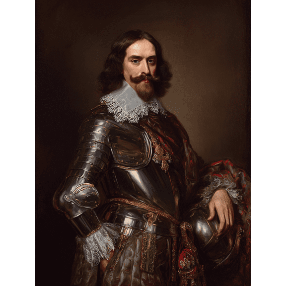 Classic Portrait Canvas Wall Art,Historical Decor for Living Room Bedroom Office Dining Room Hotel Lobby Study