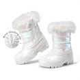thumbnail image 3 of DREAM PAIRS Girls' Snow Boots, Mid-Calf Winter Boots with Plush Lining, Water-Resistant Upper, Side Zipper and Anti-Slip TPR Outsole, 3 of 6