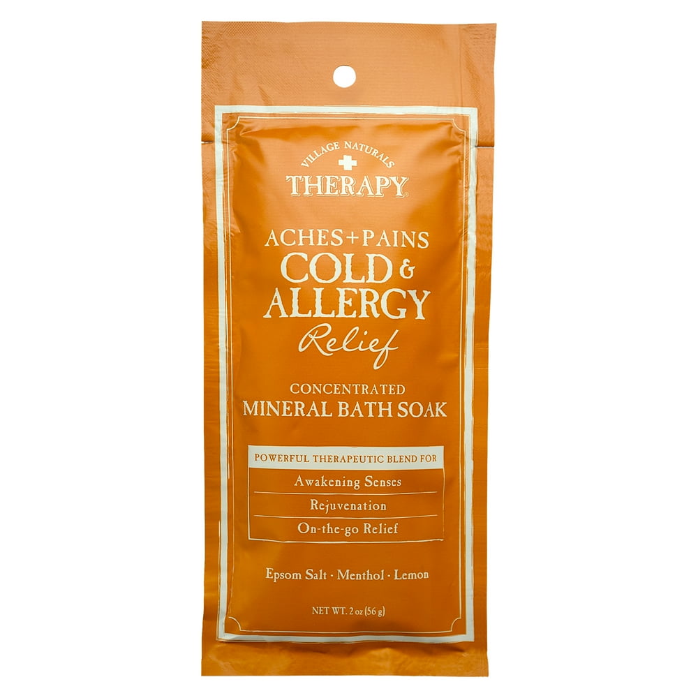 Village Naturals Therapy Aches + Pains Cold & Allergy Relief Mineral