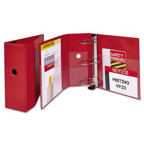 Heavy-Duty Non-View Binder with DuraHinge, Locking One Touch EZD Rings and Thumb Notch, 3 Rings, 5 Heavy-Duty Non-View Binder with DuraHinge, Locking One Touch EZD Rings and Thumb Notch, 3 Rings, 5