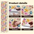 thumbnail image 5 of Peel and Stick Wallpaper Colorful Floral Butterflies Mushrooms Postcards Wall Mural 23.6in x 9.8ft Self Adhesive Removable Wall Paper Renter Friendly Wallpaper for Girls Bedroom Nursery Livingroom, 5 of 8