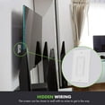 thumbnail image 3 of TOPGREENER Flexible Rubber Wall Grommet Insert with Decorator Wall Plate, Pass Through Plate for Low-Voltage Cables, Size 1-Gang 4.50" x 2.75," Polycarbonate Thermoplastic, TG8901-2PCS, White, 2 Pack, 3 of 5