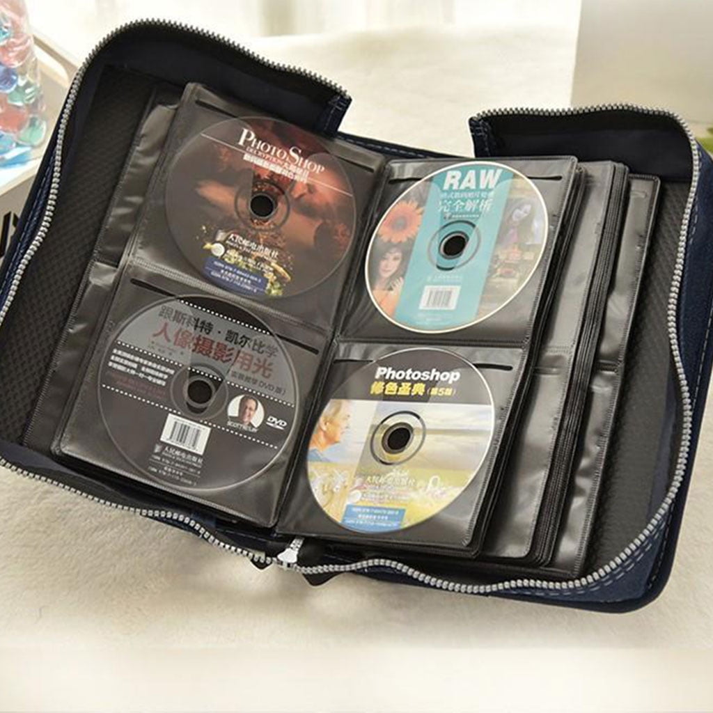 Sorrowso Portable CD DVD Storage Binder for Creative Album Wallet Home  Organizer Waterproof Storage for Case Bag Music CD Storage 