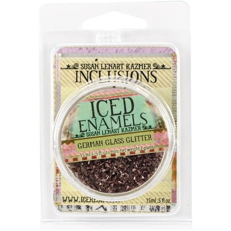 UPC: 0818506012744 | Iced Enamels German Glass Glitter .5oz-Chocolate