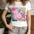 thumbnail image 3 of She is a Mom of Love T-Shirt for Women | Floral Christian Graphic Tee, BabyBlue, 2XL, 3 of 6