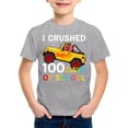 thumbnail image 4 of JAJAHO 100 Days Of School Shirts Kids Boys Girls Short Sleeve 100Th Day Of School Kindergarten Celebration Letter Printed T Shirt 3-13 Years Stylish Tops, 4 of 4