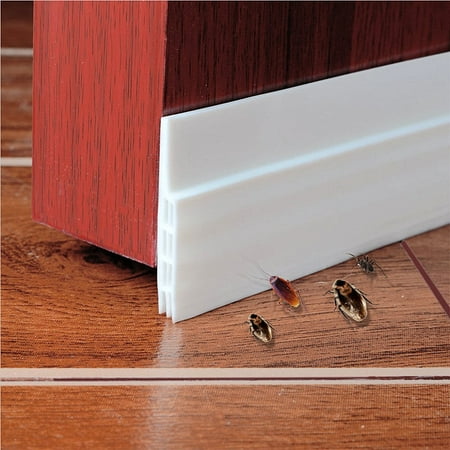 Under Door Sweep door draft stopper Weather Stripping Self-adhesive Door Bottom Seal Strip For Energy Saver, Prevent Bugs 2