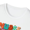 thumbnail image 3 of Nurse Mama, Gildan Unisex Softstyle Shirt, Retro Floral Graphic Tee, S-3XL, 3 of 3