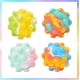 thumbnail image 1 of 4 Pack Pop Ball 3D Fidget Ball Push Bubble Push3D Squeeze Ball Sensory Toy Gift Popular Stress Relieving Fidget Toy Game for Kids Adult, 1 of 4