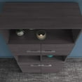 thumbnail image 6 of Office 500 5 Shelf Bookcase with Doors in Storm Gray - Engineered Wood, 6 of 8