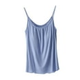 thumbnail image 3 of Women's Seamless Tank Top with Built-in Pads - Loose Fit Inner/Outer Wear, Effect, Machine Washable, 3 of 3