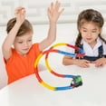 thumbnail image 5 of Train Track Playset Rolling Track Trains Development Toy Educational Toy Kids Interactive Playset Present Kindergarten Boys, 5 of 8