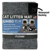 Drymate Jumbo Cat Litter Mat - 100% Phthalate and BPA Free; Machine Washable; 29" x 44" - Sky Grey