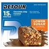 Detour Lower Sugar Protein Bar, Chocolate Chip Caramel, 15g Protein, 9 Ct