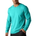 thumbnail image 2 of Gamivast Men's Long Sleeve T Shirt Crew Neck Solid Color Basic Tee Soft Stretch Casual Lightweight Tops for Daily Wear Workout Layering, 2 of 7