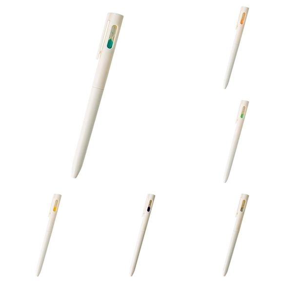 VKLU 6 Pcs Aesthetic Hourglass Gel Pens, 0.5mm Retractable Fine Point Pens, "Day by Day" Collection Set