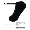 thumbnail image 3 of 6 Pack Women's Athletic Quarter Ankle Low Cut Cotton Socks Cushioned Sports Running, 3 of 5