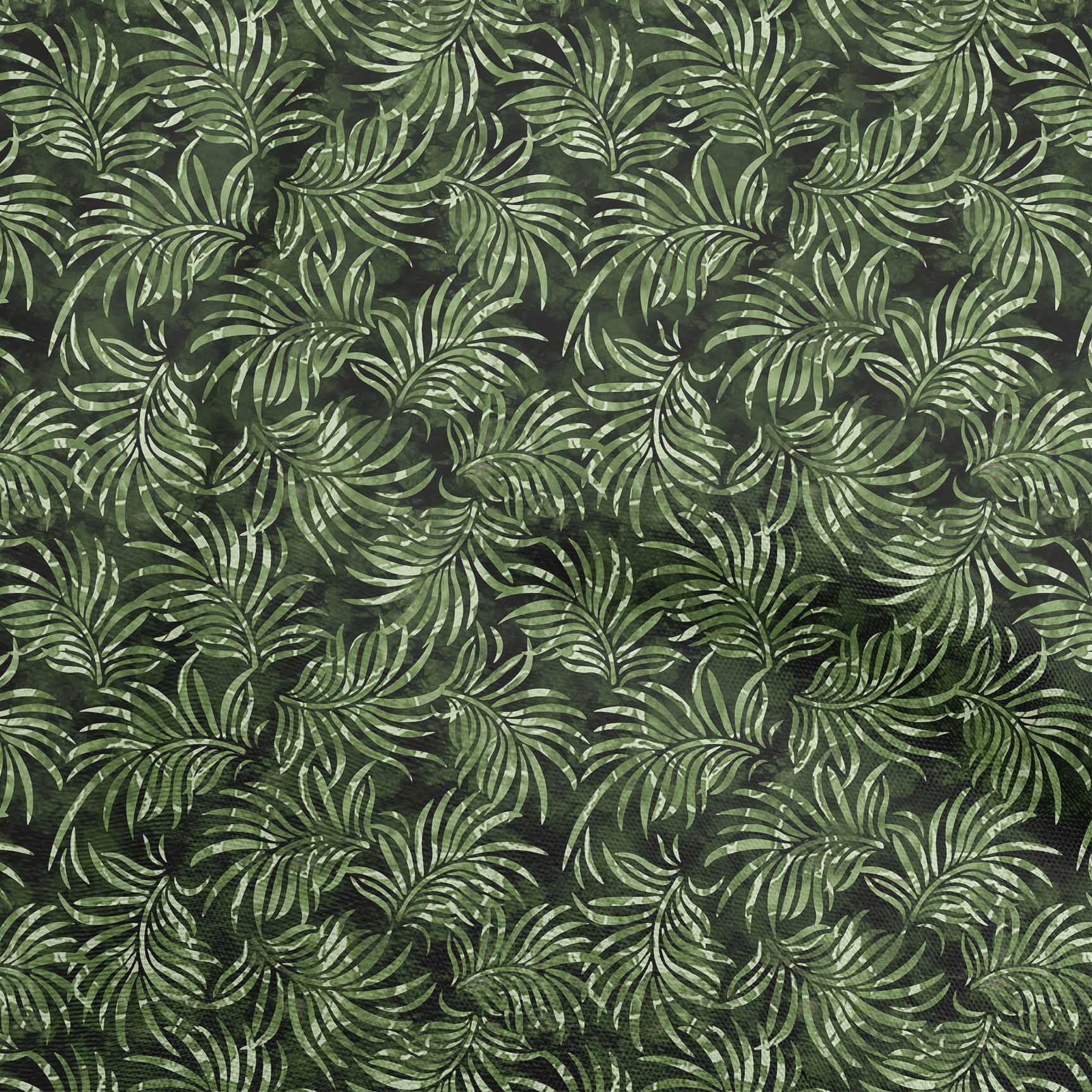 oneOone Velvet Green Fabric Leaves Sewing Material Print Fabric By The Yard 58 Inch Wide