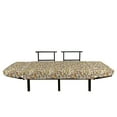 thumbnail image 3 of Spring Futon Couch, Doodle Style Flourishing Flowers on Branches and Perching Birds on Spotted Backdrop, Daybed with Metal Frame Upholstered Sofa for Living Dorm, Loveseat, Multicolor, by Ambesonne, 3 of 4