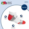 thumbnail image 4 of Fruit of the Loom Active Low-Cut Socks for Boys, White, Sizes 9-2.5 (12-Pack), 4 of 5