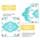 thumbnail image 3 of Uxcell 4Pack 12x17-in Retro Lace Placemat Oval French Crochet Doilies Coaster Verde, 3 of 7