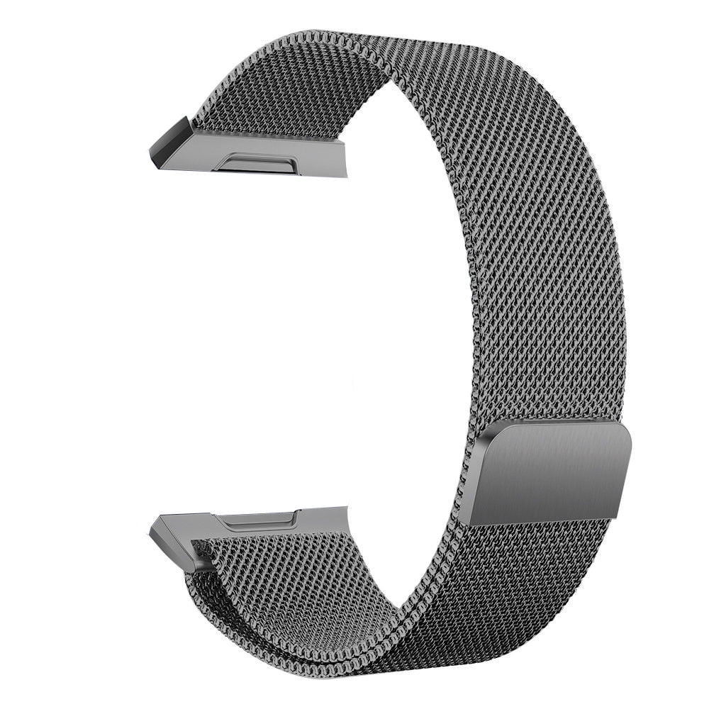 Fitbit Ionic Replacement Stainless Steel Milanese Loop Strap with Magnet Lock 