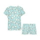 thumbnail image 3 of Conjunto de pijama corto para mujer con estampado de caballos LKS306, 3 of 4