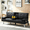 Black01, variant on Gewnee 65.35”Futon Sofa Bed,5 Adjustable Positions with 2 Cup Holders & Storage Side Pocket,Suitable for Offices and Apartments.Black