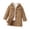 Brown, variant on LUOGENLI Jacket for Girls 8-10 Girls Fuzzy Jacket Casual Button Down Overcoat Jackets Outwear Girls Jackets Size 14-16 Lightweight Girls Jackets Size 10-12 Thin Brown 8-9 Years