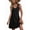 black, variant on Women’s Summer Boho Mini Dress for Women Casual V Neck Sleeveless Sundress Flowy Beach Vacation Dress with Pockets Cute Black