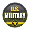 thumbnail image 1 of Beistle BT076 2 in. U.S. Military Button, Green, 1 of 1
