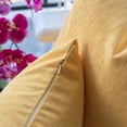 thumbnail image 4 of Homey Cozy Outdoor/Indoor Velvet Contemporary Throw Pillow, Orange/White, 4 of 9