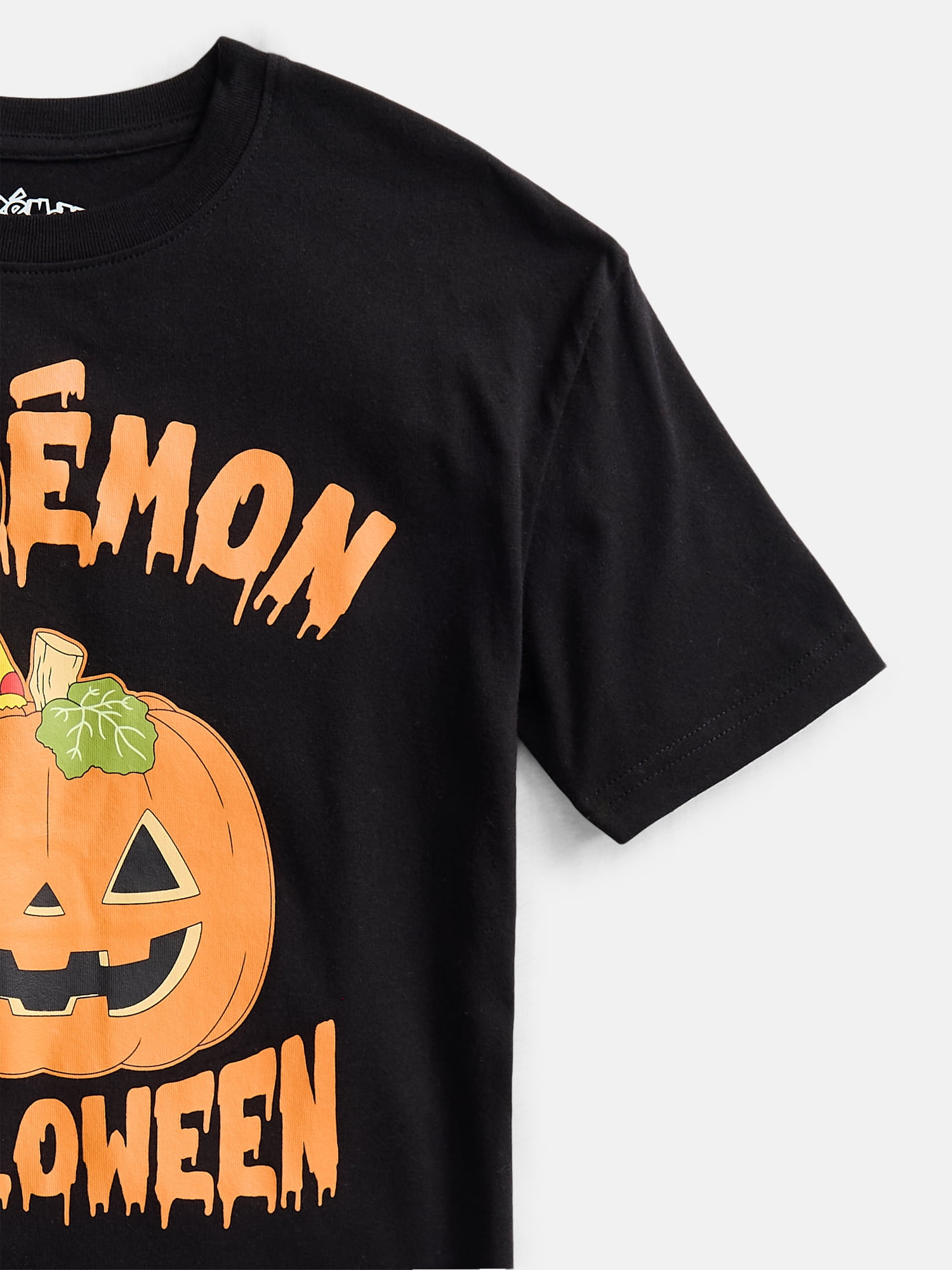 Pokemon Pikachu Little Boys and Big Boys Halloween Graphic Tee, Sizes 4-18