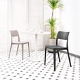 thumbnail image 3 of Lagoon Furniture La Vie Resin Armless Stackable Chair, Taupe (Set of 2), 3 of 5