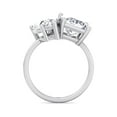 thumbnail image 3 of Baytown - Moissanite Pear & Princess Cut Lab Diamond Two Stone Engagement Ring, 3 of 4