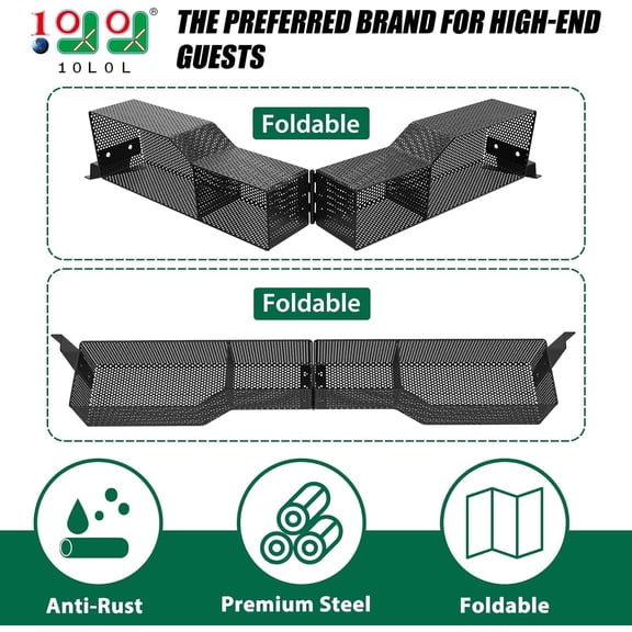 Golf Cart Inner Storage Utility Basket - Premium Steel Anti-Rust Organizer for Club Car Tempo Front Dash (Black)