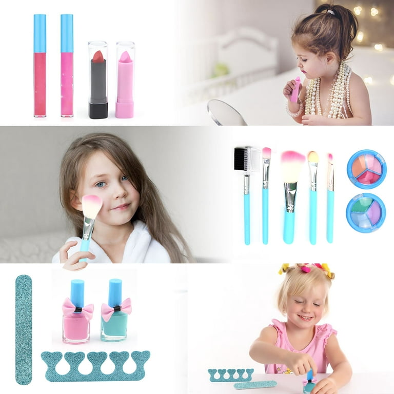 Kids Makeup Kit for Girl - 57PCS Kids Toys Kid Make Up Set,Non Toxic &  Washable Little Girls Toddler Toy,Girl Toys Princess Play Makeup for  Children Age 4-12 Years Old,Teen Christmas 