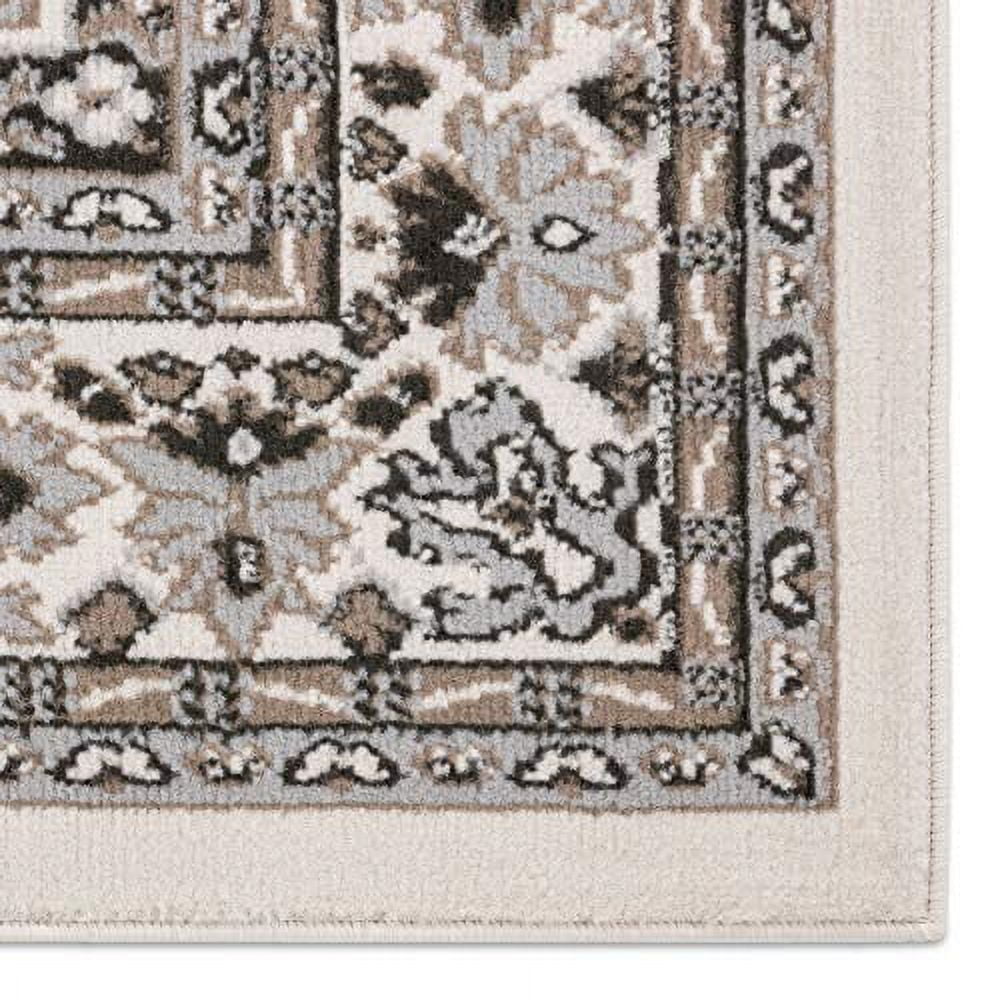 Home Dynamix Premium Sakarya Traditional Medallion Area Rug, Ivory/Taupe, 7'9"x10'8"