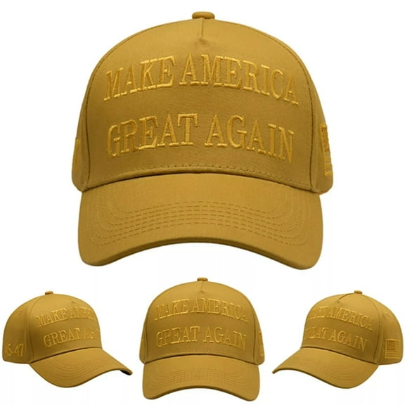 MAGA Hat Trump Gold Cap-Make America Great Again