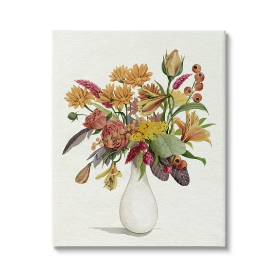 Stupell Industries Traditional Country Flower Bouquet Autummal Arrangement, 16 x 20, Design by Grace Popp