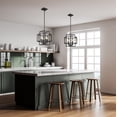 thumbnail image 6 of Z-lite Titania 4-Light Pendant, Black and Brushed Nickel, 6 of 7