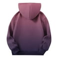 thumbnail image 3 of Children's Color Block Hoodie Sweatshirts Kids Winter Print Casual Sports Pullover Tops Girls Boys Long Sleeve Hooded Sweatshirt, 3 of 4