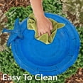 thumbnail image 6 of Sunnydaze Garden Visitor Freestanding Cast Aluminum Outdoor Bird Bath, Blue Patina, 6 of 12