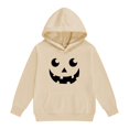 thumbnail image 5 of Abcomgle Girls Halloween Hoodie 10-12 Spooky Pumpkin Face Sweatshirts with Hooded Preppy Long Sleeve Girls Pullover Top with Pocket Winter Clothes for Tween Girls, 5 of 6