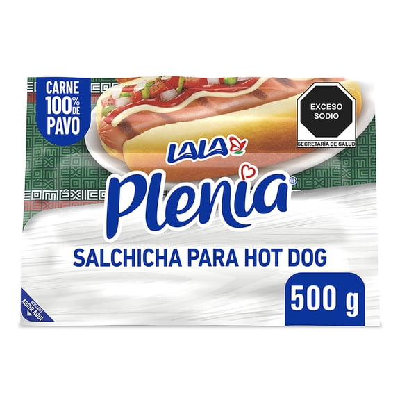 Salchicha de pavo Lala Plenia para hot dog 500 g