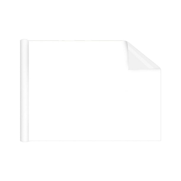 Adhesivo para pizarra blanca de borrado en seco, papel tapiz, bolígrafo despegable, papel de contacto, para niños 45cmx2m blanco
